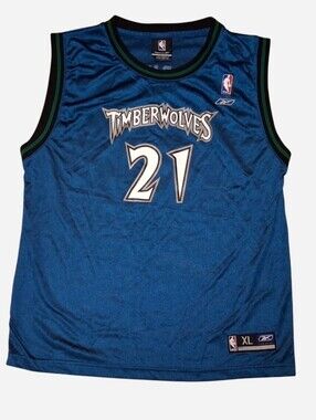 Reebok Timberwolves Garnett #21 Youth Jersey